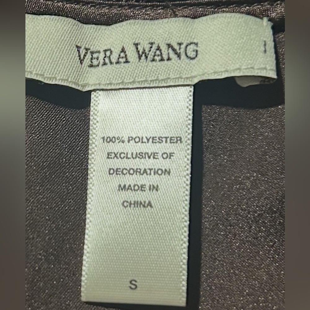 Vera Wang Vintage Y2K Satin Slip Dress Brown Size Small - Picture 8 of 8